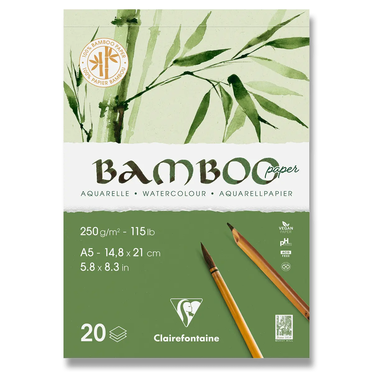 Clairefontaine Bamboo - akvarelový blok -