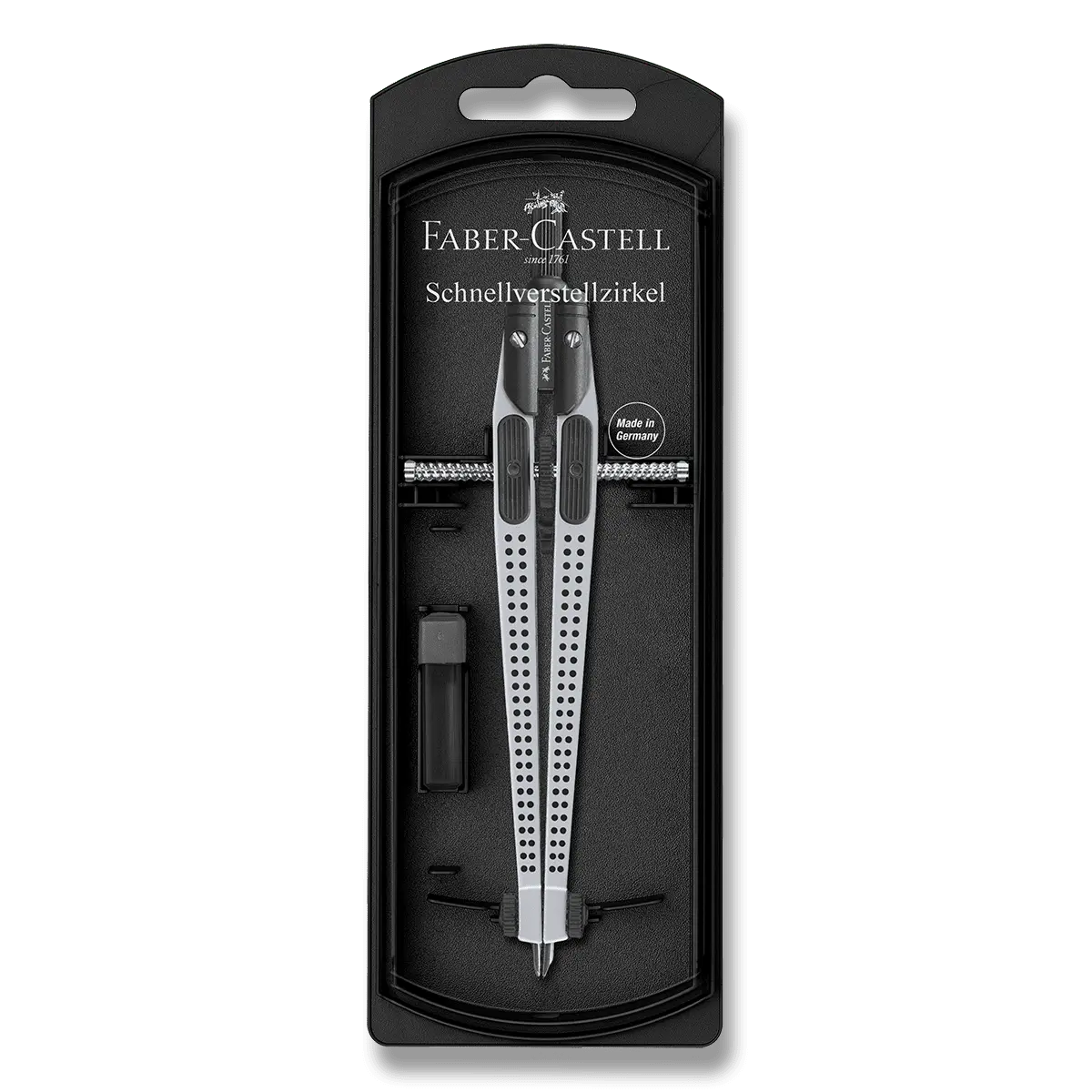 Faber-Castell Grip Quick-Set 2001 - kružítko - stříbrné