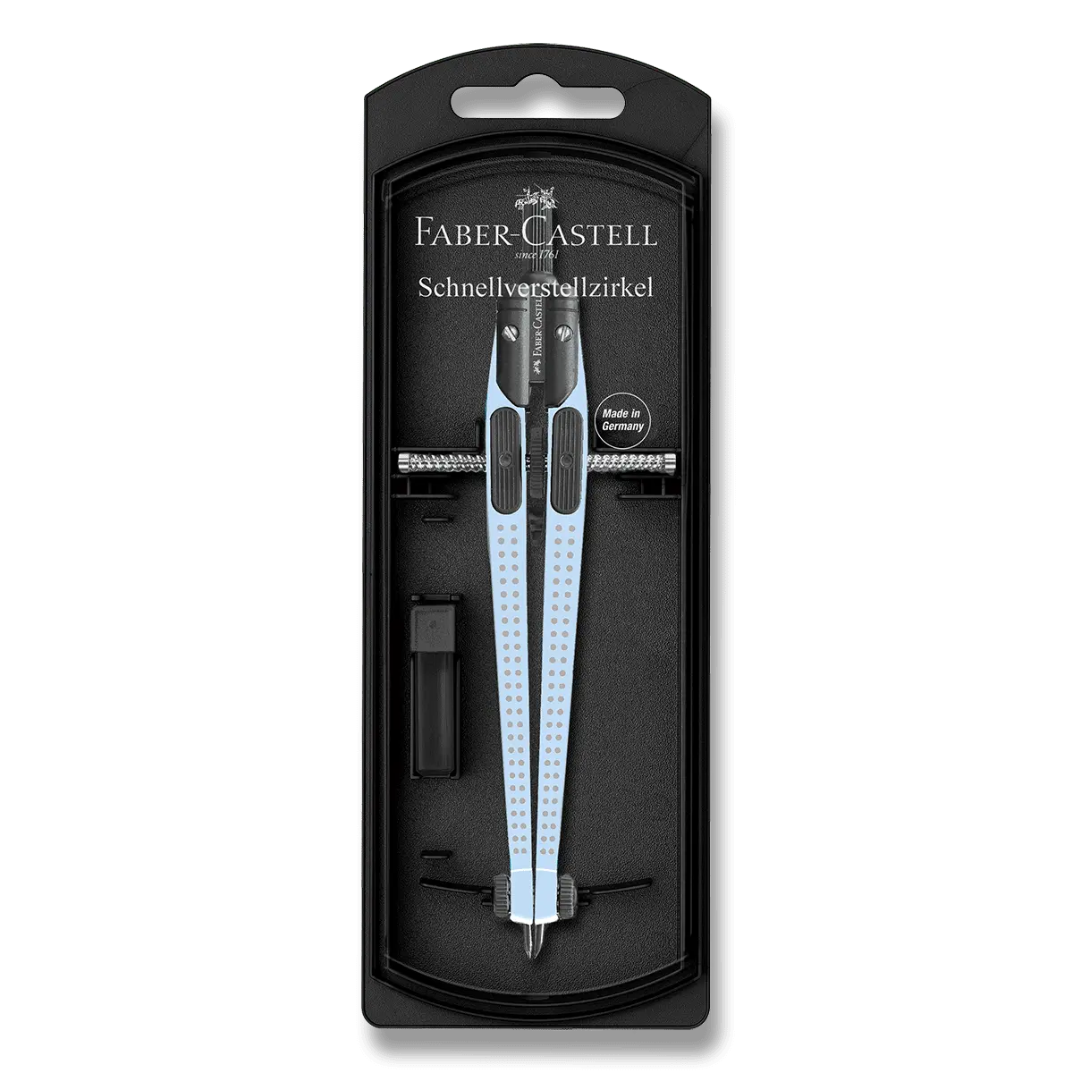 Faber-Castell Grip Quick-Set Compass Sky Blue - kružítko