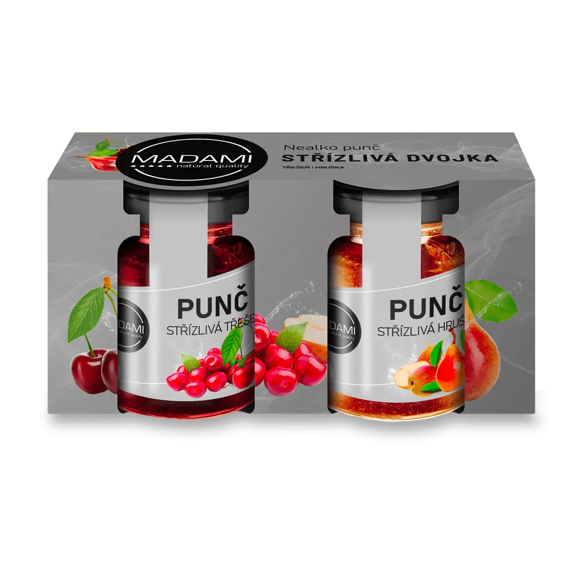 Madami Střízlivá dvojka - dárková sada ovocných punčů - 2 x 60 g