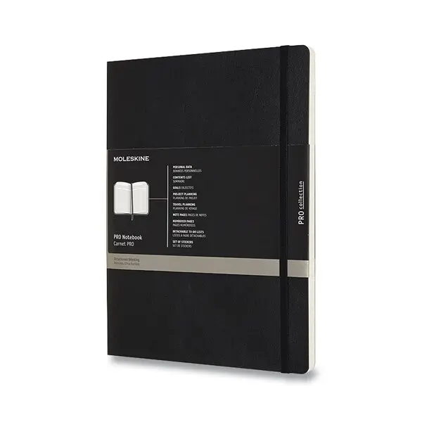 Moleskine – diár / zápisník Professional (čierny)