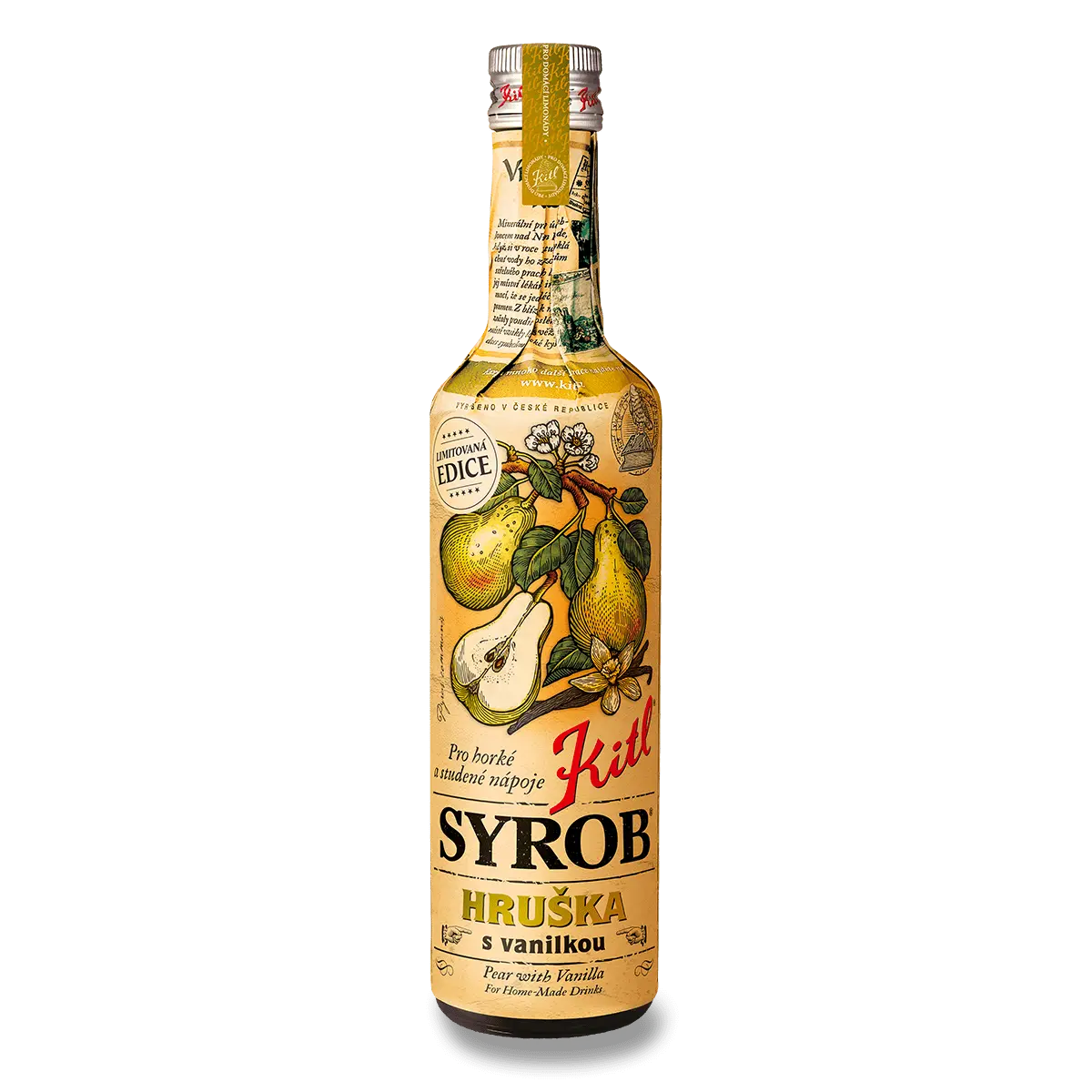 Kitl Syrob - sirup - hruška s vanilkou, 500 ml