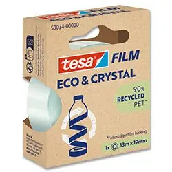 Tesa Eco & Crystal - samolepicí páska - transparentní, 19 mm x 33 m