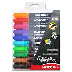Kores K-Marker - permanentní popisovač - sada 10 ks