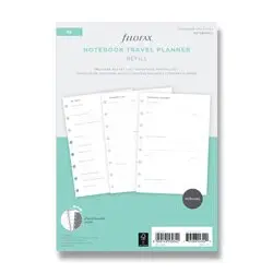 Filofax - náplň zápisníků A5 - Plánování cestování