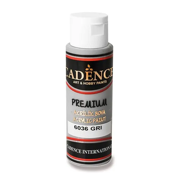 Cadence Premium - akrylové barvy - 70 ml, šedá