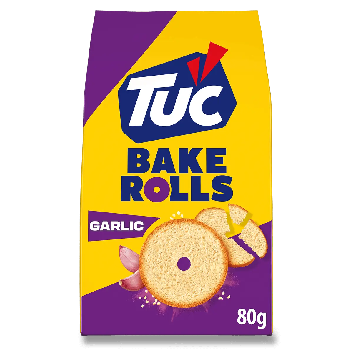 Tuc Bake Rolls - slané krekry - česnek, 80 g