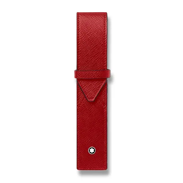 Pouzdro na pero Montblanc Sartorial červené, pro 1 ks