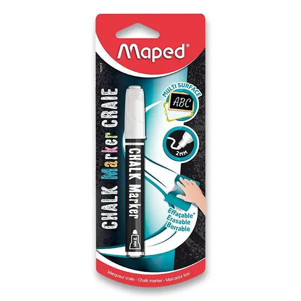 Maped - křídový vícepovrchový popisovač - bílý