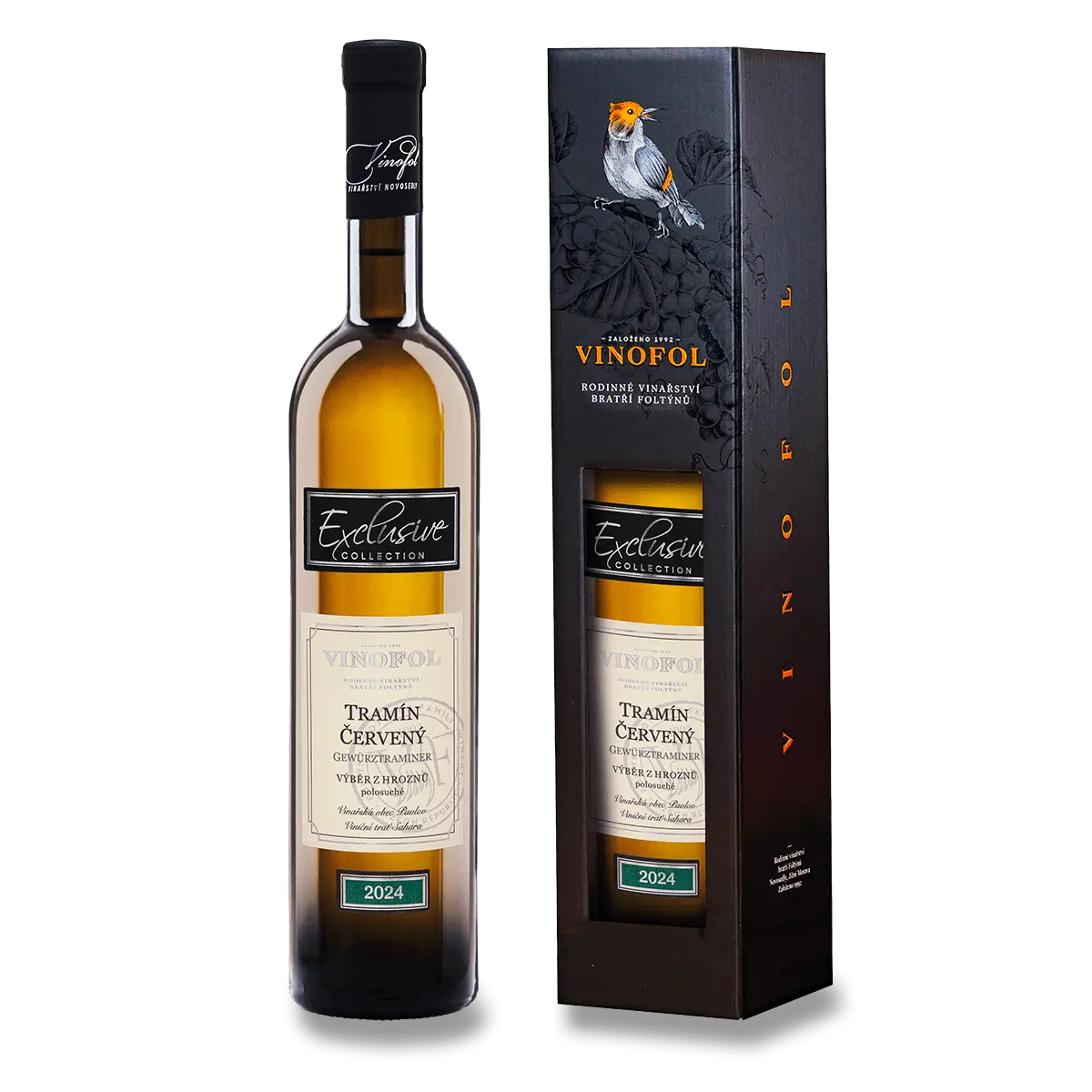 Tramín červený Výběr z hroznů - bílé víno - 0,75 l, dárkové balení