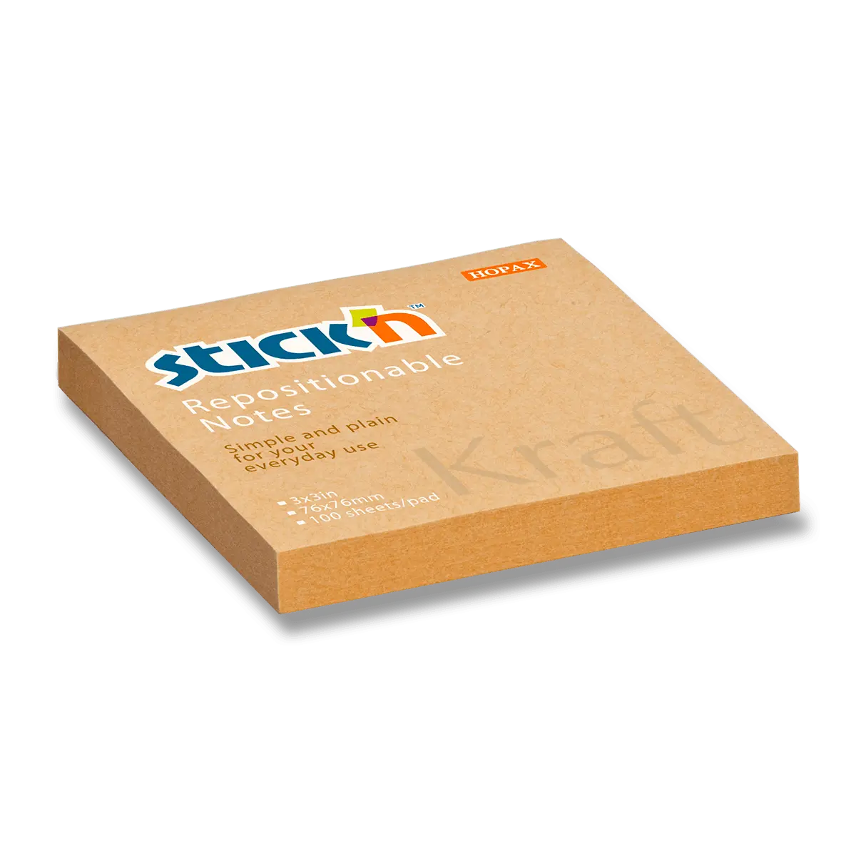 Hopax Stick'n Kraft - samolepicí bloček - 76 × 76 mm, 100 l.