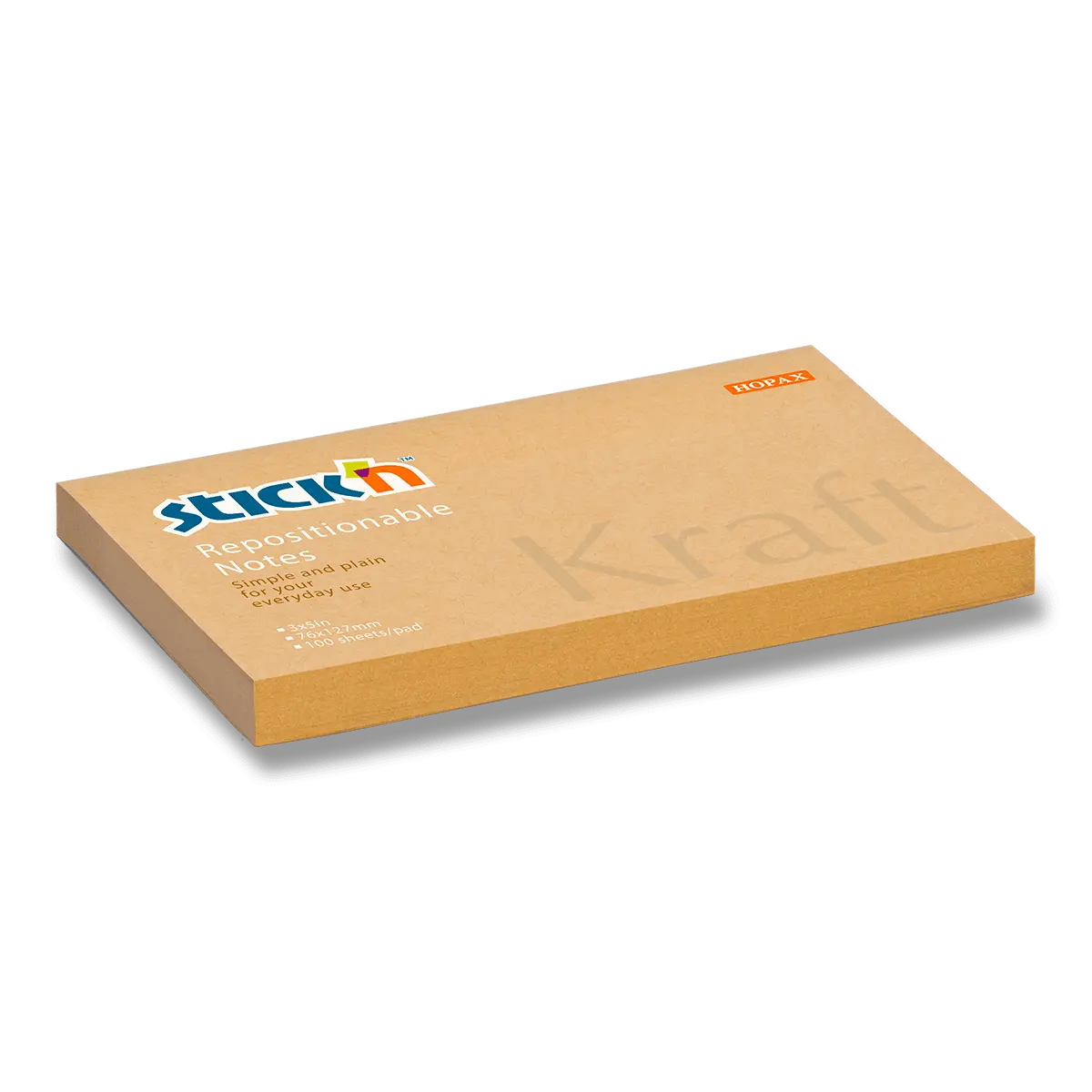 Hopax Stick'n Kraft - samolepicí bloček - 76 × 127 mm, 100 l