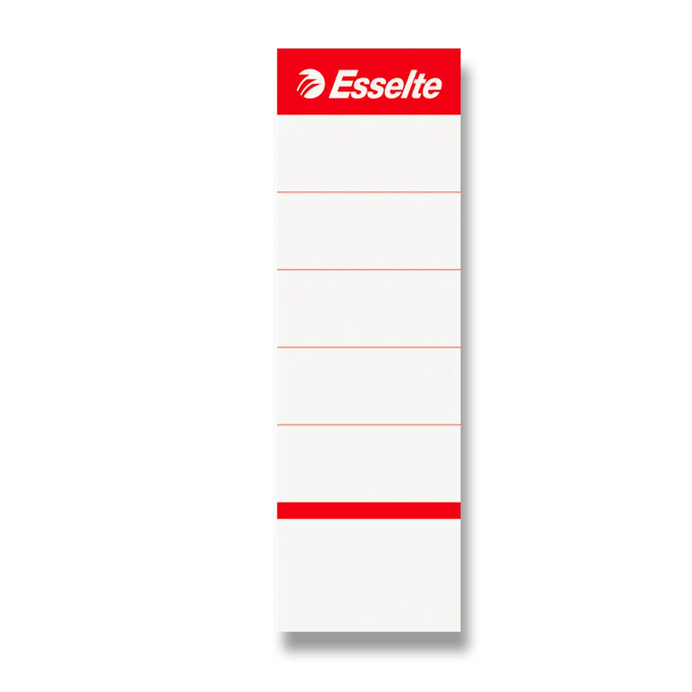 Zasouvací etikety pro pákové pořadače Esselte, 7,5 cm, 10 ks