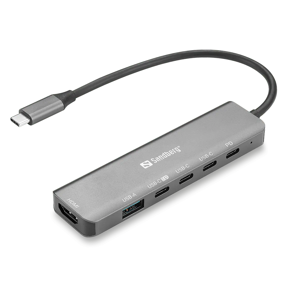 Sandberg USB-C 6-in-1 MediaDock - dokovací stanice