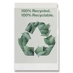 Esselte - 100% recyklovatelný zakládací obal L - A4, 100 mikronů, 100 ks