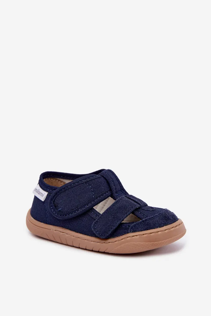 Dětské barefoot pantofle Milami modré