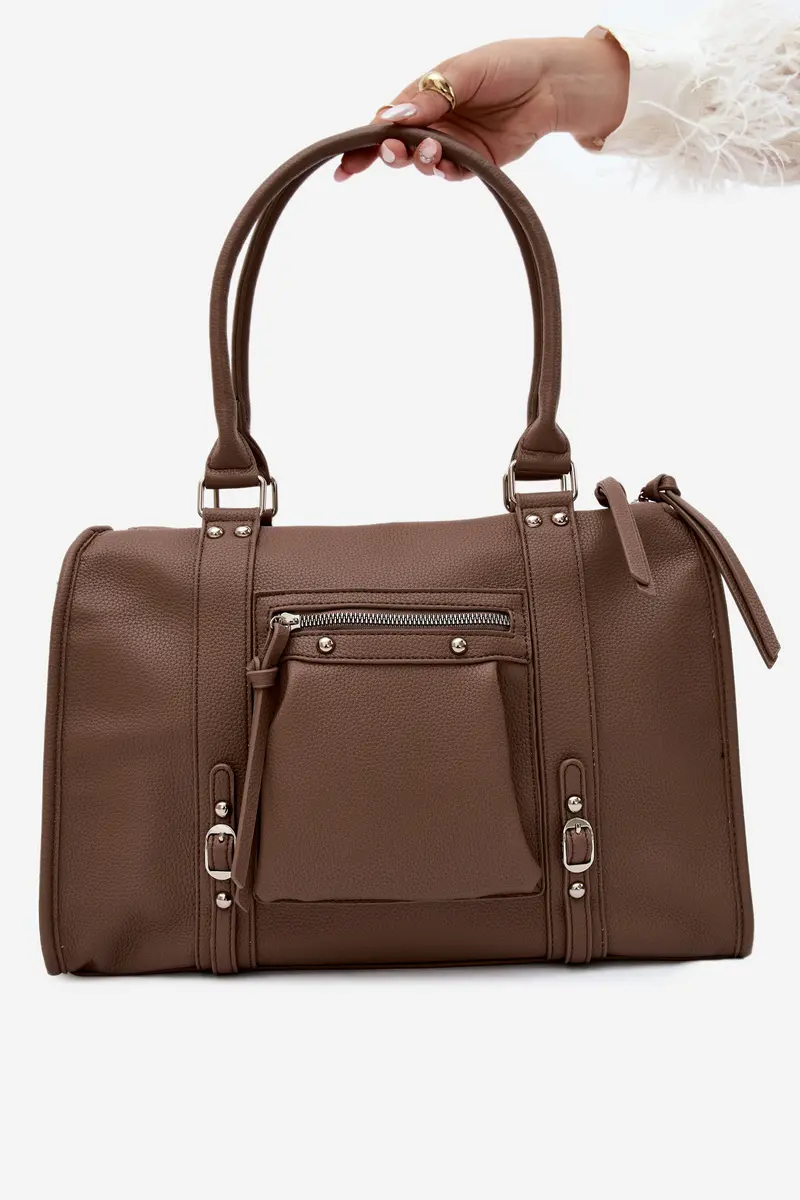 Velká taupe kabelka Flora&amp;Co z imitace kůže