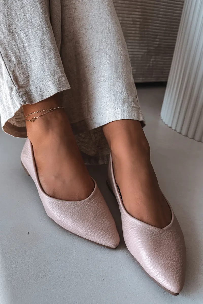 Baleríny Boto Pink z ekokůže Nelisa