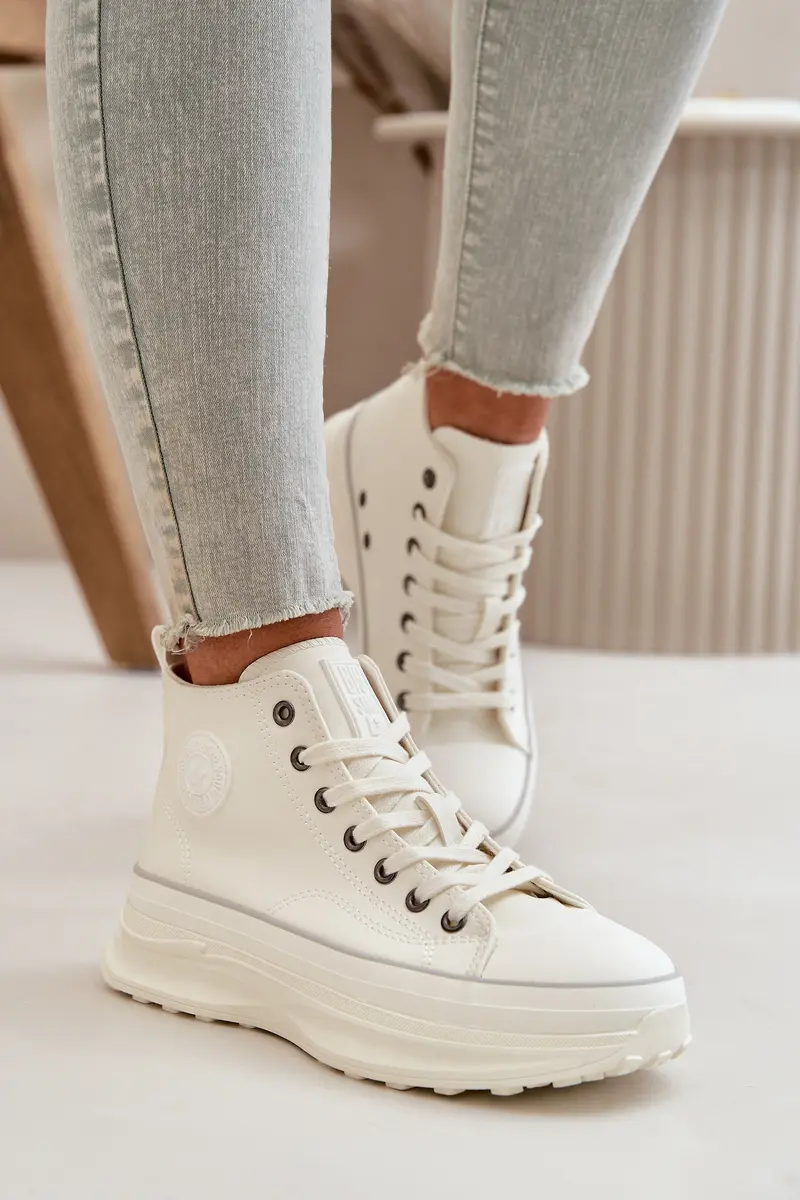 BIG STAR SHOES Dámské Tenisky Na Platformě Eko Kůže Big Star