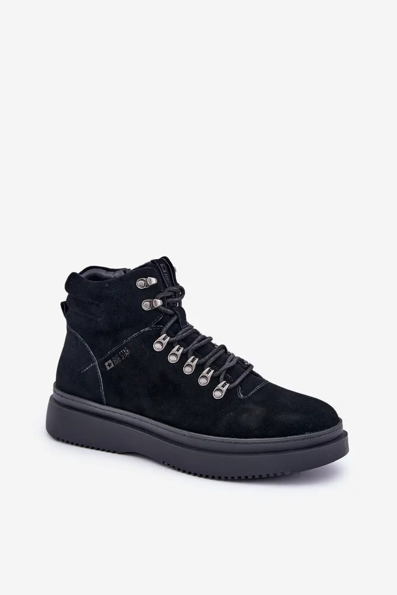 BIG STAR SHOES Semišové pánské zimní boty Big Star