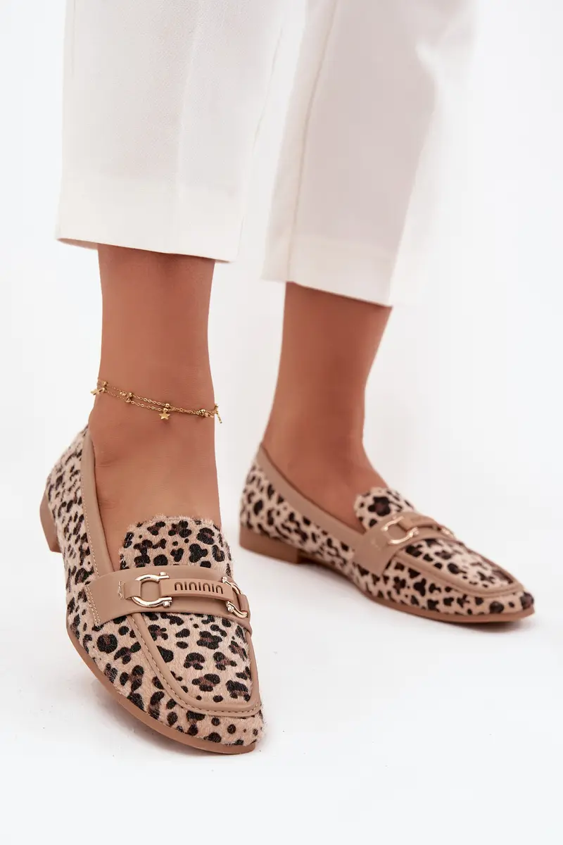 Dámské mokasíny s leopardím vzorem