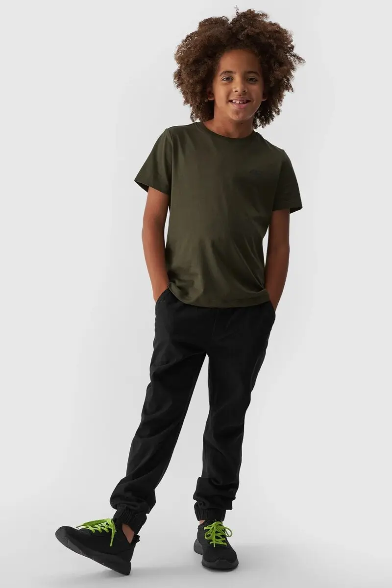 Chlapecké Jogger Kalhoty Casual Hladké 4F 4FJWMM00TTR