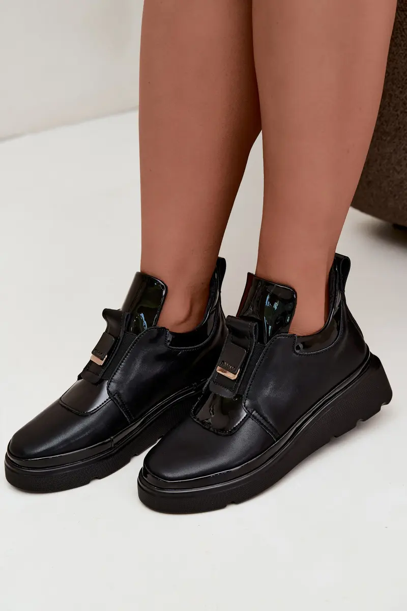 Dámské kožené mokasíny na platformě T.Sokolski