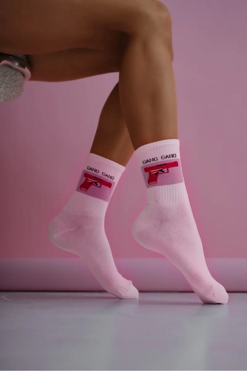 Milena dámské ponožky GANG GANG růžové
