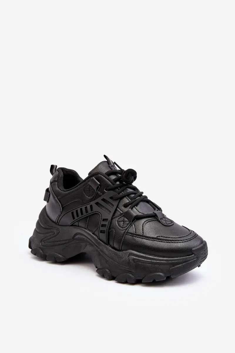 NEWS Dámské Sportovní Boty Sneakersy Masivní Černé Toderus