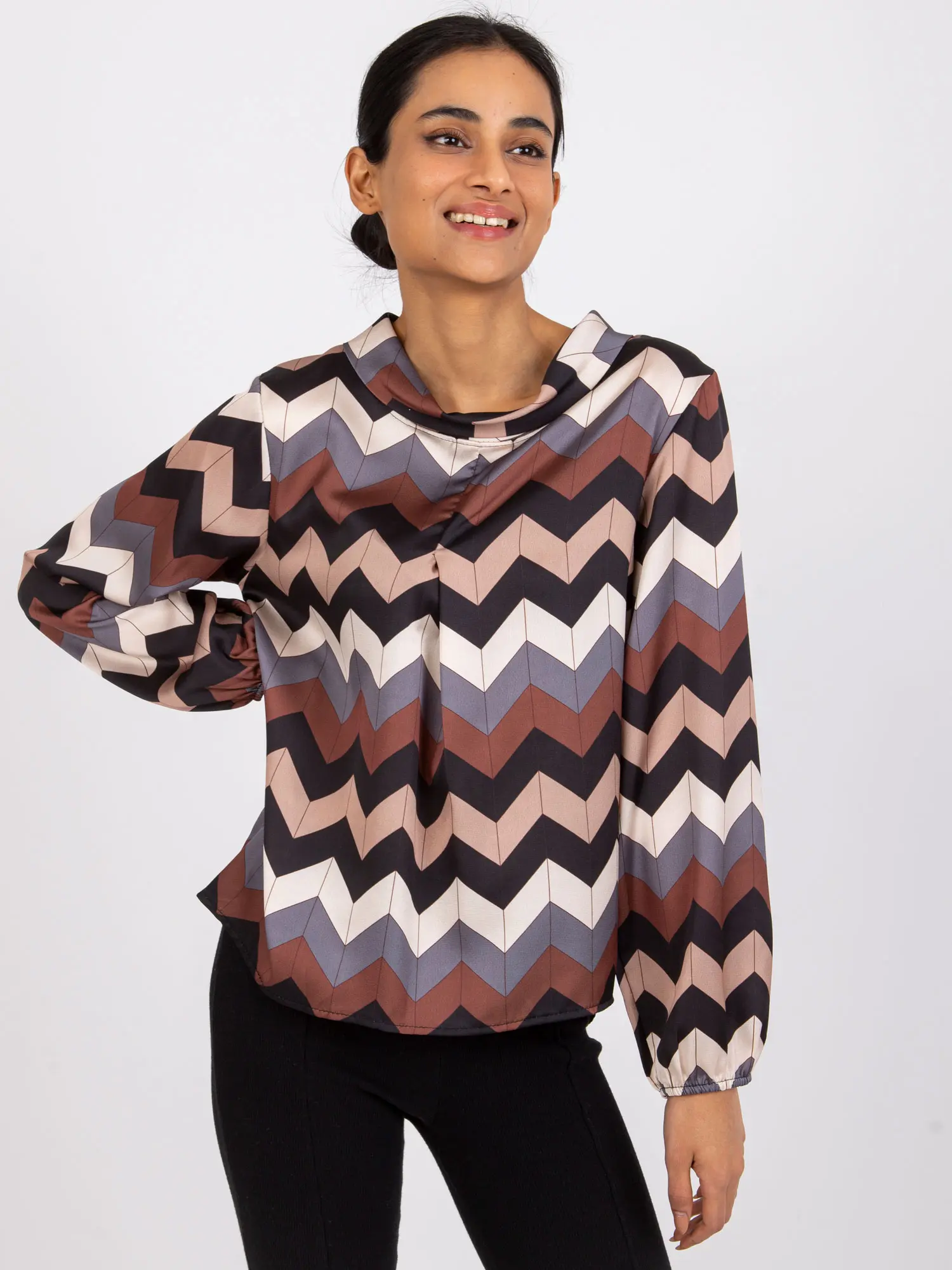 Blouse-DHJ-BZ-12311.49P-black-beige