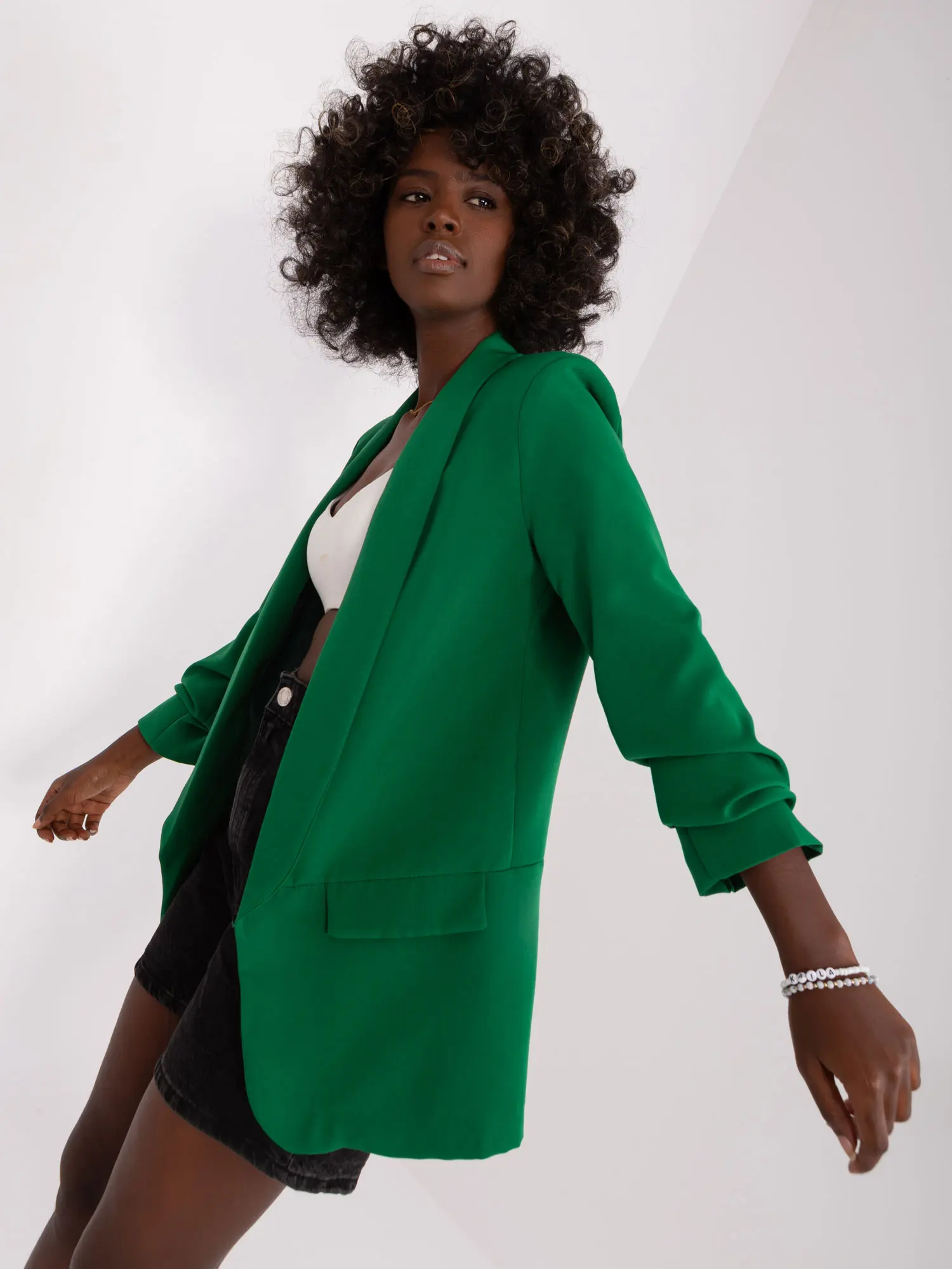 Blazer-DHJ-MA-7684.15P-Dark Green