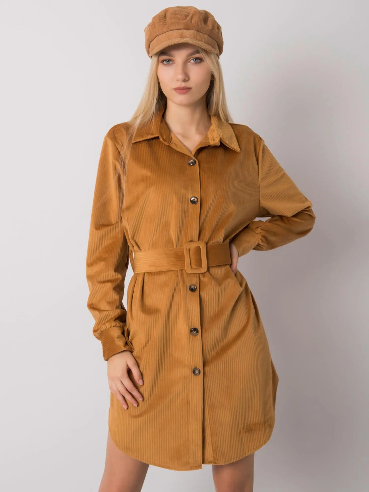 Dress-DHJ-SK-10333.12P-camel