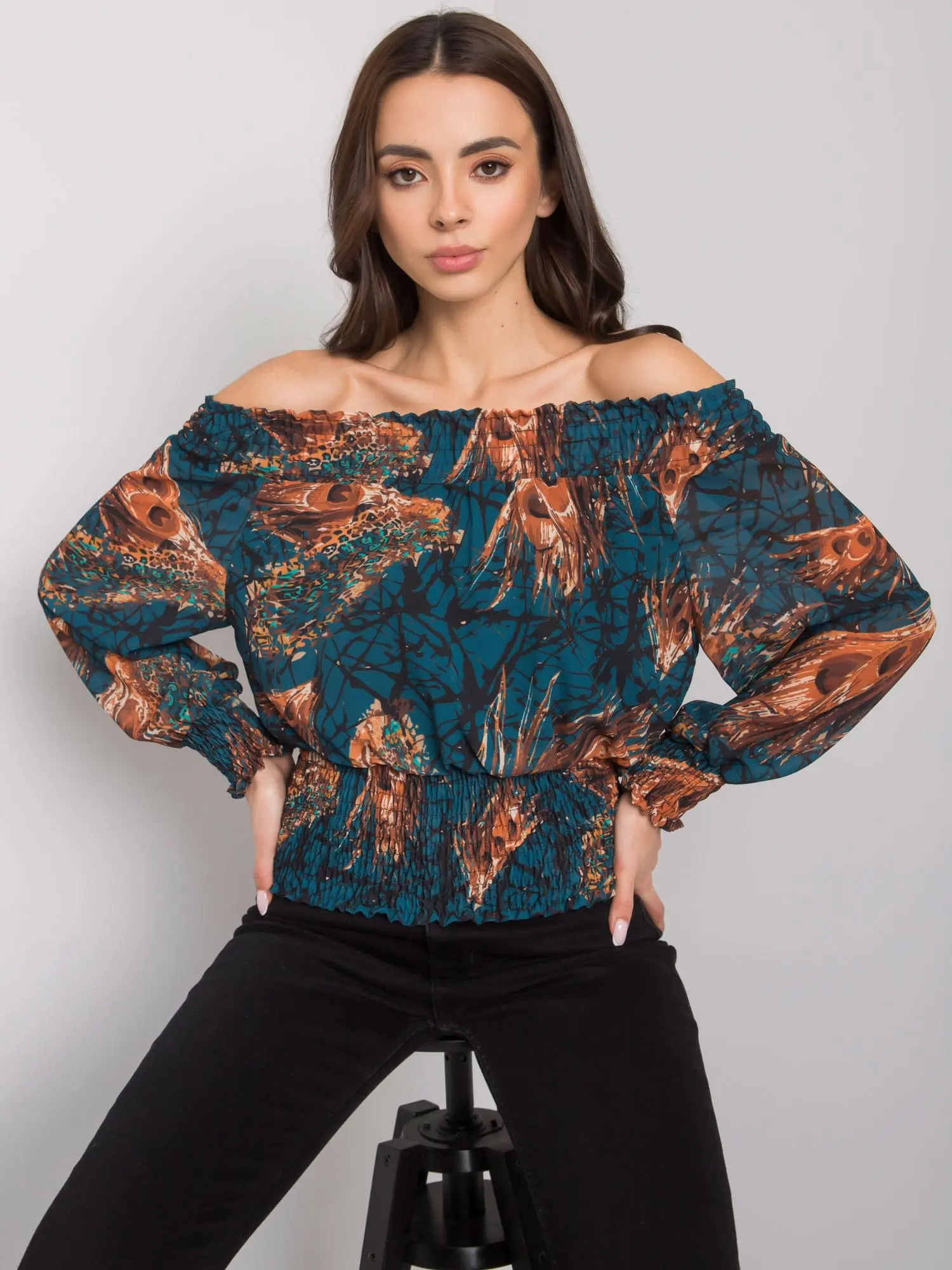 Blouse-DHJ-BZ-15175-1.11P-sea