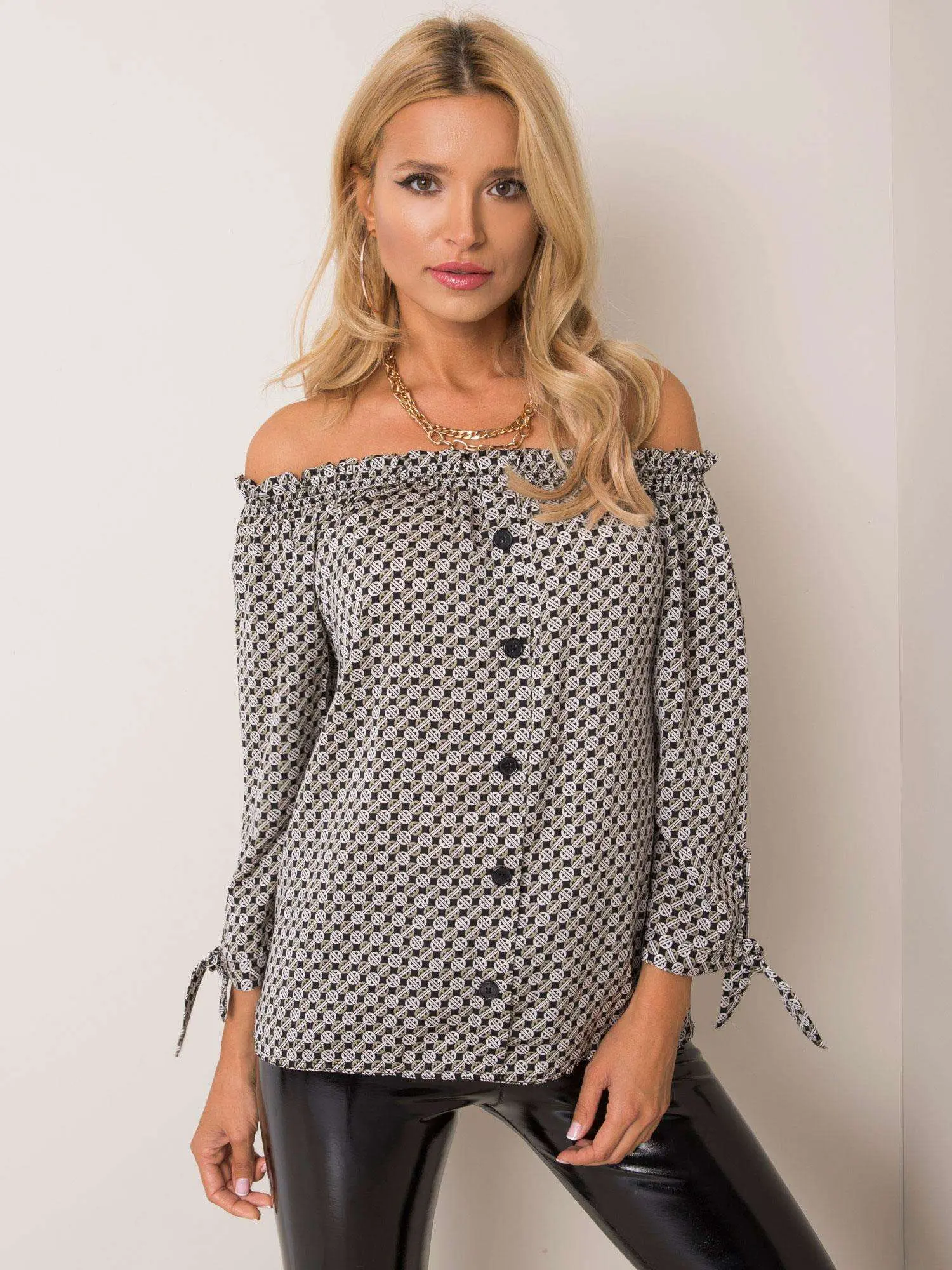 Blouse-D52211W10987B-black-white