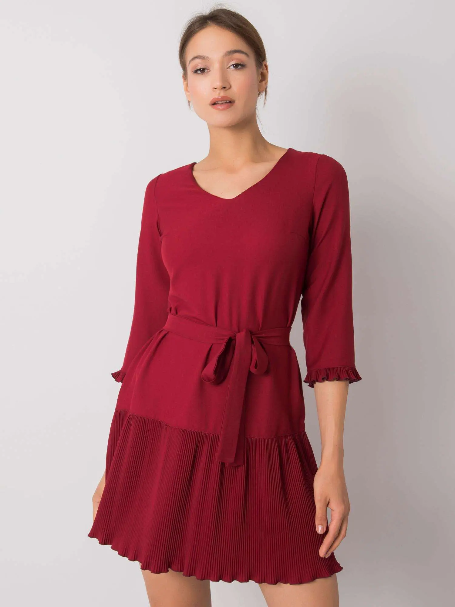 Dress-LK-SK-507733.80P-burgundy