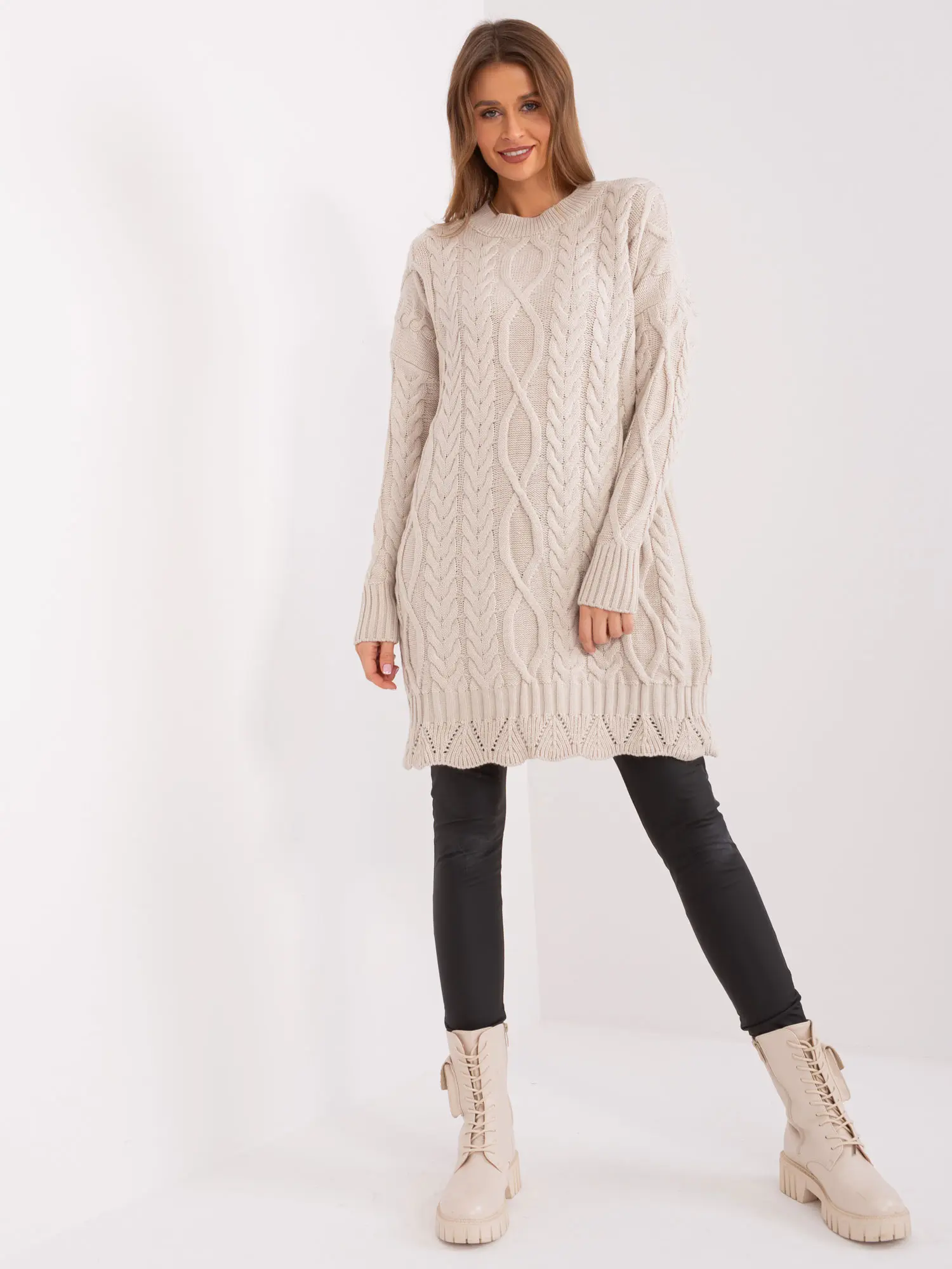 Dress-LC-SK-8012-2.25P-Light Beige