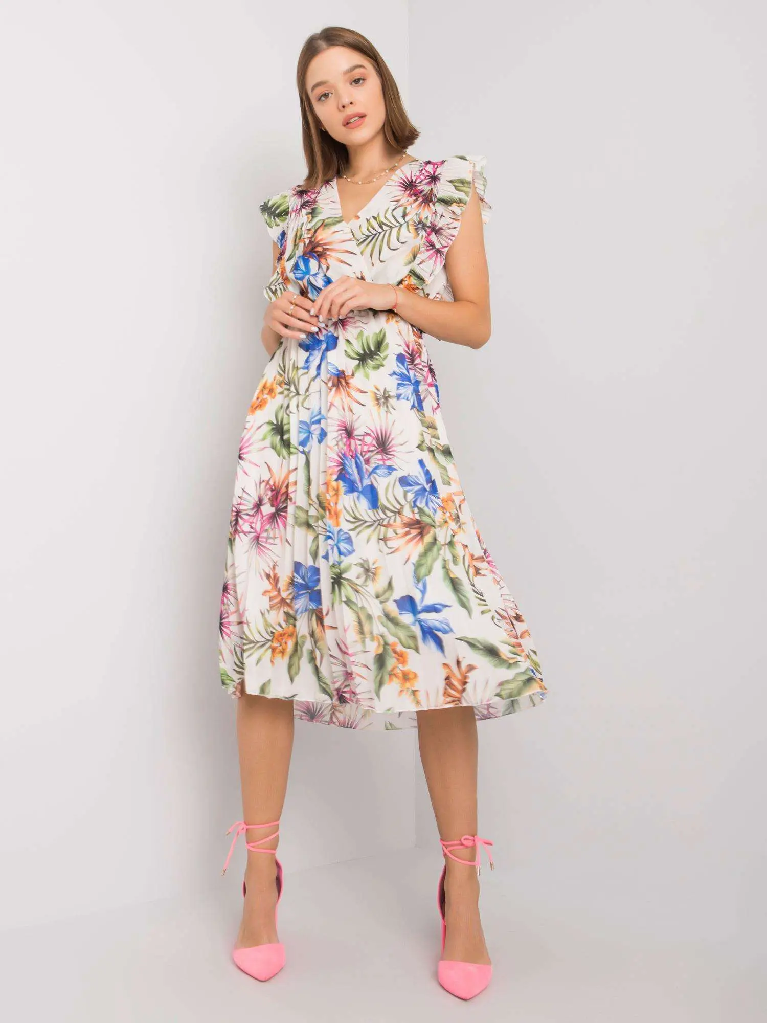 Dress-DHJ-SK-13198.27-white-green