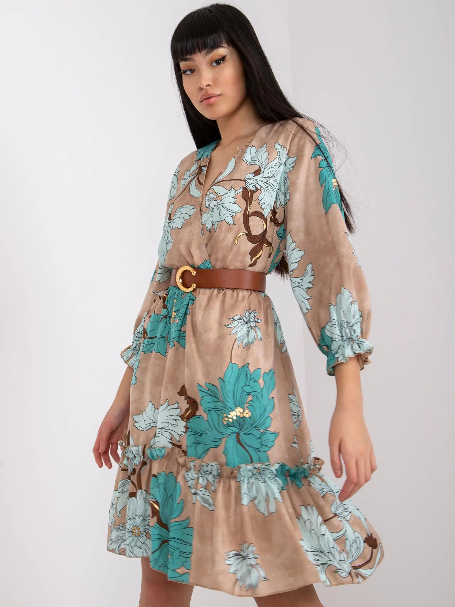 Dress-LC-SK-22K-3039.51P-dark beige