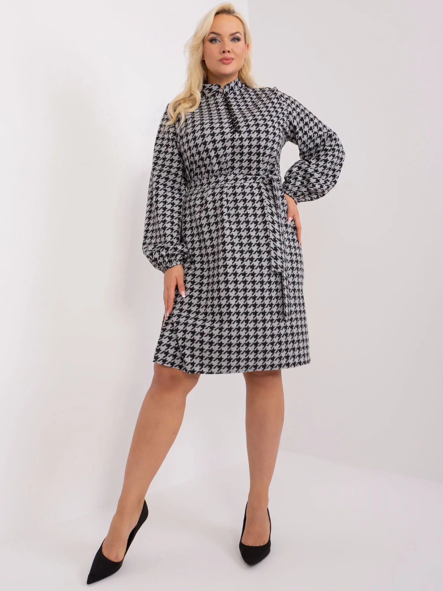 Dress-LK-SK-509476.28P-Grey-Black