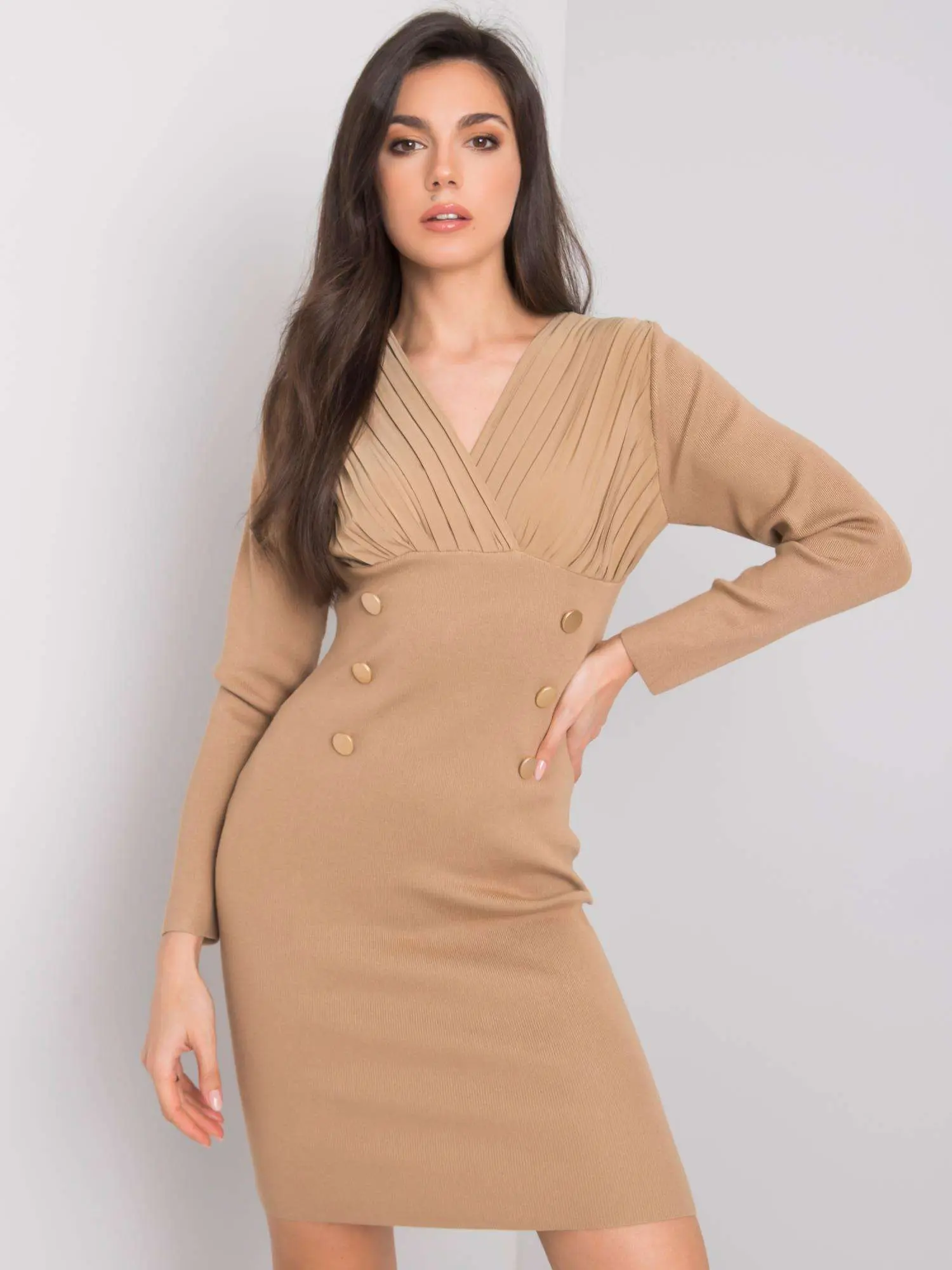Dress-EM-SK-J50027.63P-dark beige
