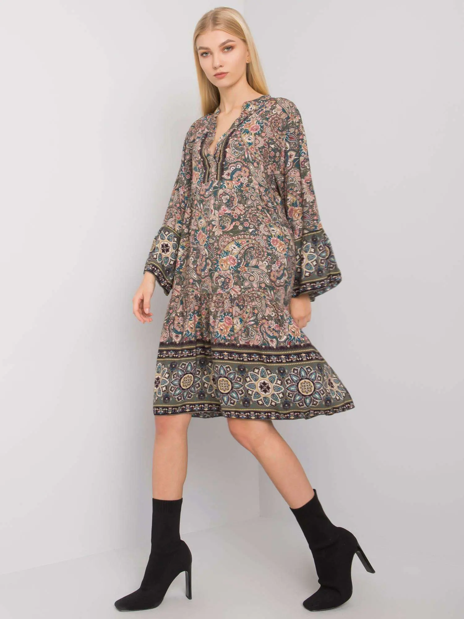 Dress-TW-SK-BI-5S0118B.25-khaki