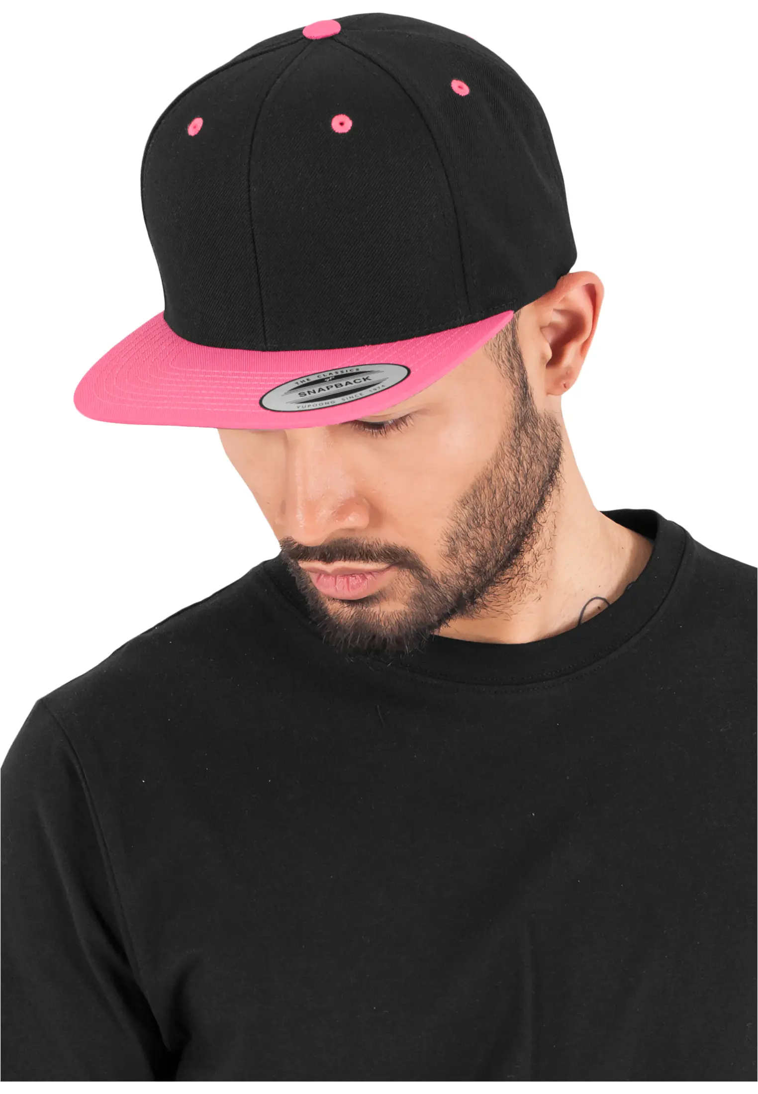 Klasický Snapback 2-Tone blk/neonpink