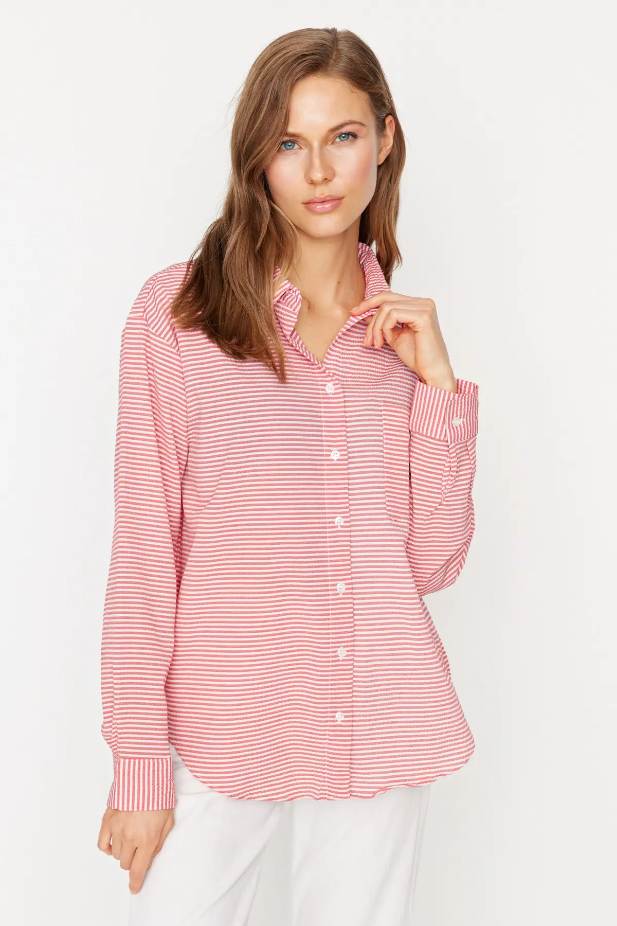 Trendyol košile - červená - regular fit