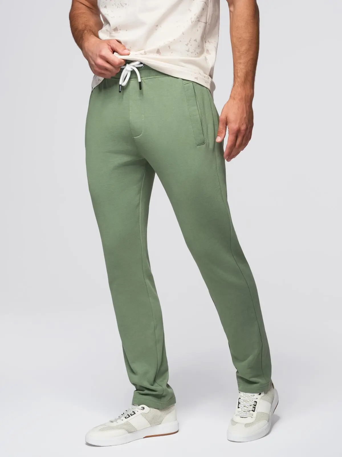Ombre Men's sweatpants with unlined leg - green