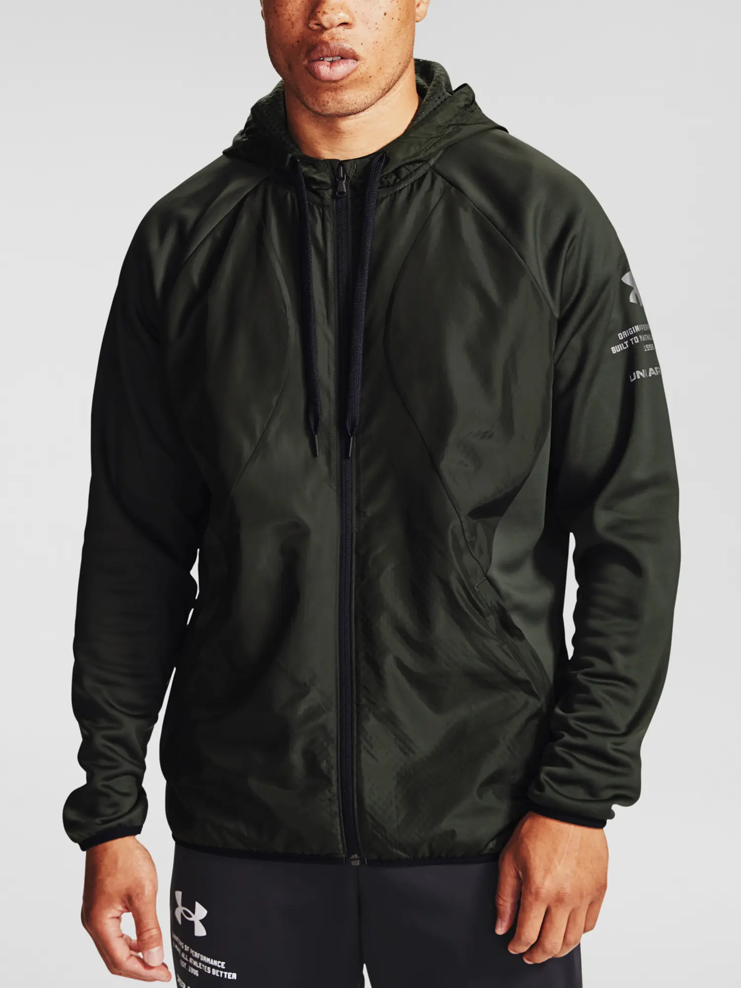 Mikina Under Armour UA AF Storm FZ HD-GRN