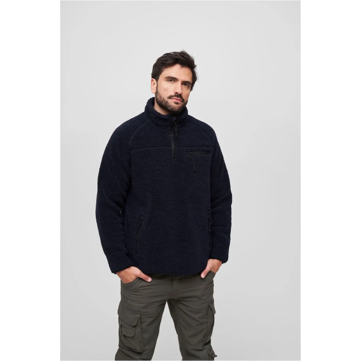 Pánská mikina Brandit Teddyfleece Troyer