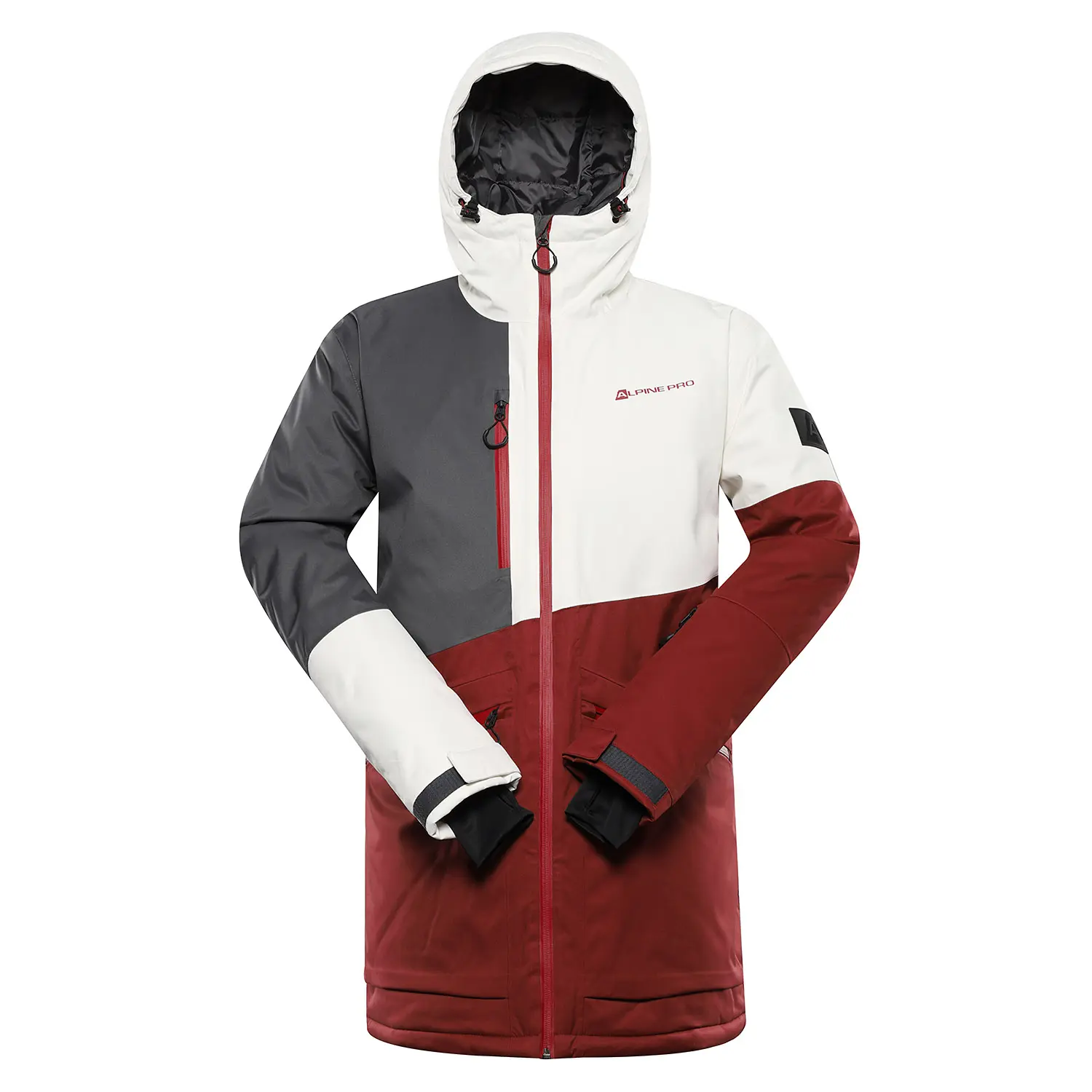 Pánská lyžařská bunda s membránou ptx ALPINE PRO UZER merlot