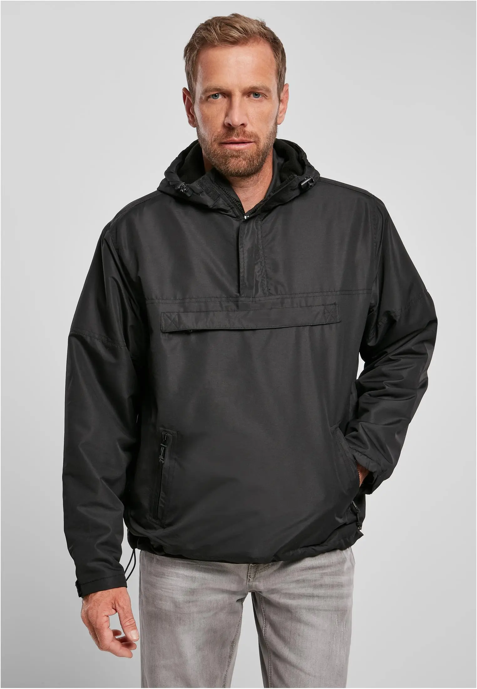 Bunda větrovka s kapucí WINDBREAKER ČERNÁ vel.