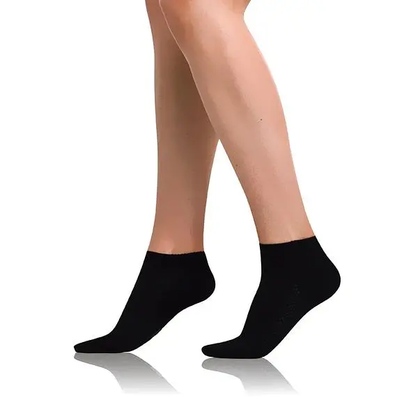 Bellinda 
BAMBOO AIR LADIES IN-SHOE SOCKS - Short Women's Bamboo Socks - Black