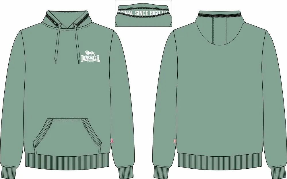 Lonsdale pánská mikina s kapucí regular fit